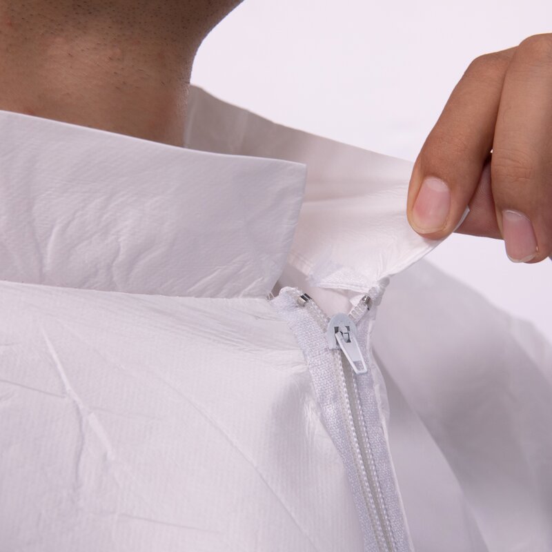 Lab Coat Manufacturer - Factory Price Customization Unisex Dust-proof Disposable White Blue