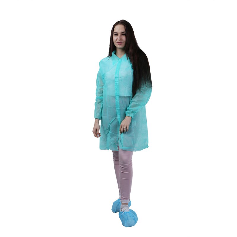 Disposable Lab Coats Manufacturer - Low Price Unisex Breathable Dustproof 20-50gsm Polypropylene Non Woven with CE ISO