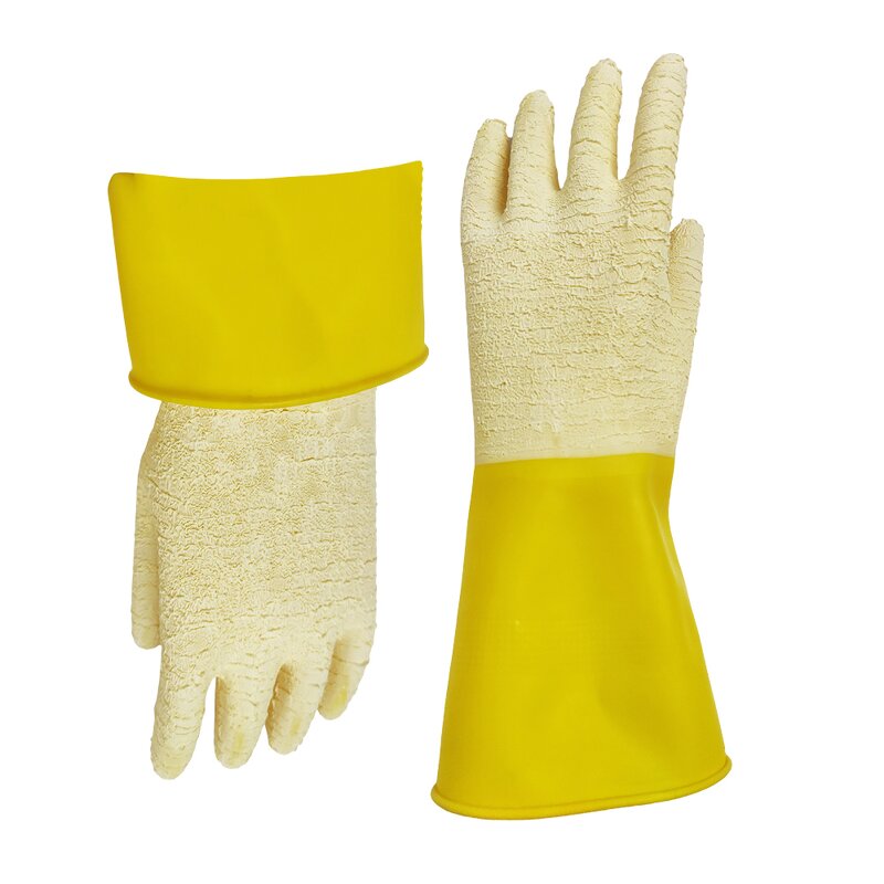 Rubber Kitchen Gloves Manufacturer - Low Price Acid Alkali Oil Chemical Resistant for Men Women