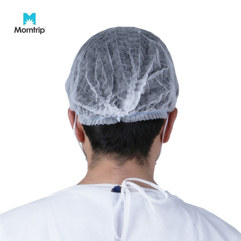 Disposable Bouffant Caps Manufacturer - Morntirp Custom Hair Net Elastic Dust Cap for Medical Spa Salon