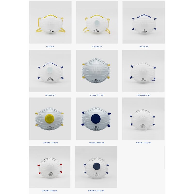 FFP3 Dust Mask Manufacturer - EN149 CE Breathing Non Woven Melt Blown Dustproof Cup Shape with Headband