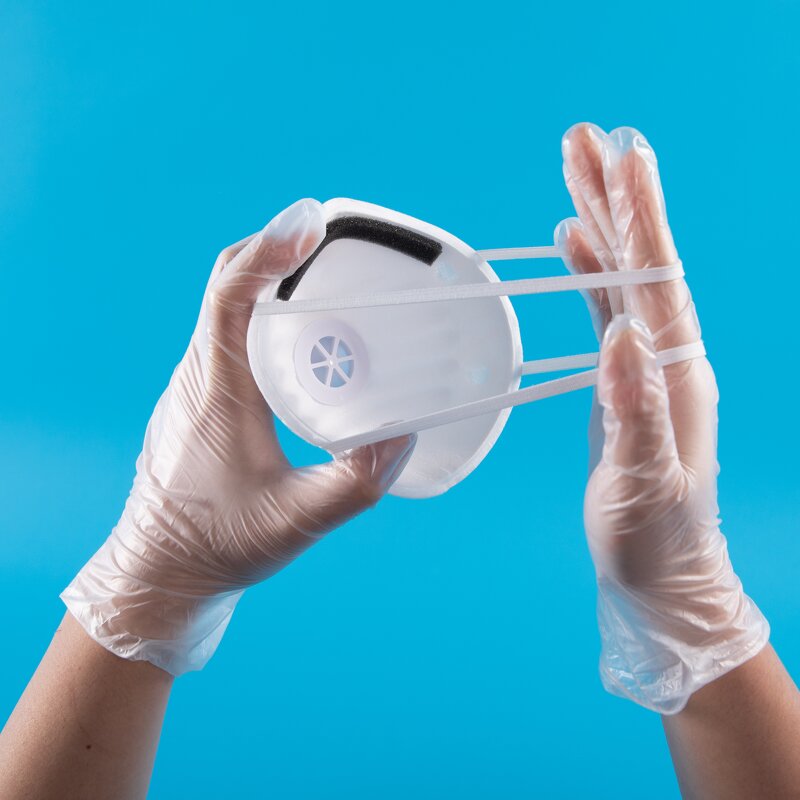 FFP2 Respirator Manufacturer - Custom Disposable Anti-Fog Half Face with Earloop Valve with EN149 for Dust