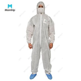 Disposable Coverall Manufacturer - CE ISO Type 5 6 Breathable Oil Field Chemical Resistant Nonwoven Hooded for Men