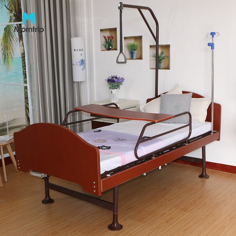Medical Hospital Bed Manufacturer - Factory Direct Wooden for Nursing Home Patient Recovery Back Lift Fowler
