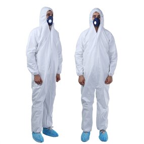 Disposable Coveralls Manufacturer - Custom Logo White Type 4 5 6 Microporous Waterproof Chemical Resistant with CE ISO