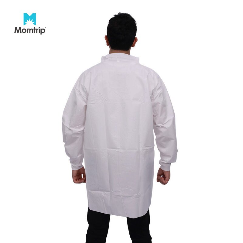 Lab Coat Manufacturer - Factory Price Customization Unisex Dust-proof Disposable White Blue