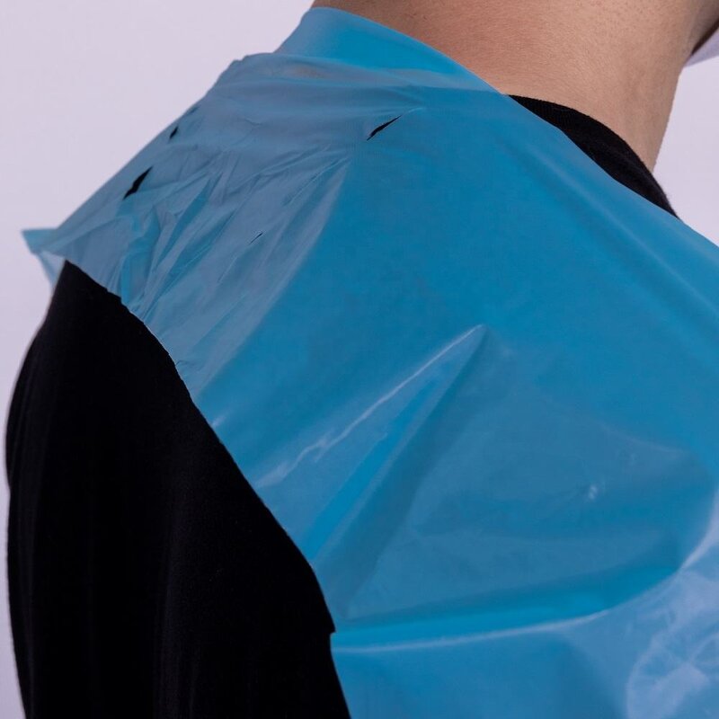 Disposable Apron Manufacturer - Factory Cheap CPE with Waterproof Sleeves Plastic with Thumb Loop for Hospital