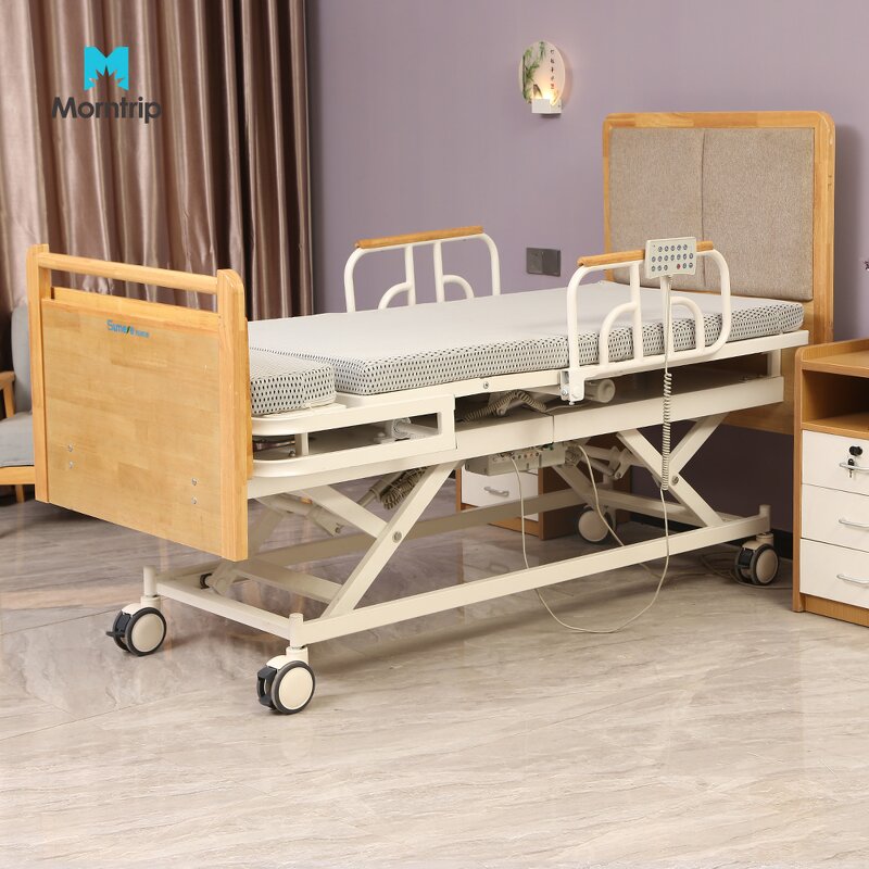 Electric Nursing Bed Manufacturer - Multifunctional Medical for Home Care Rotating Assist Off Semi Fowler Bed