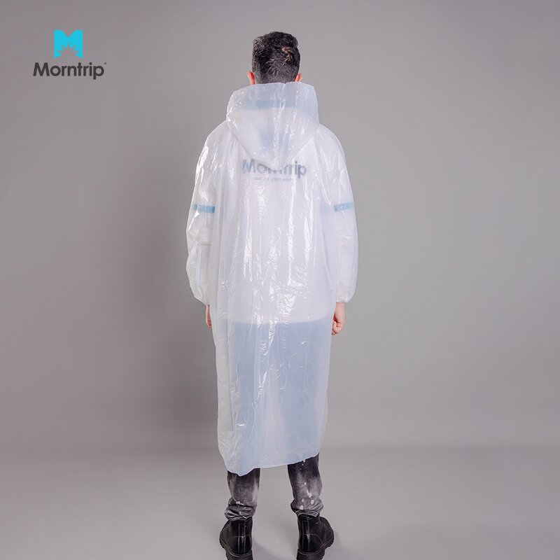 Plastic Rainwear Manufacturer - Hoods Sleeves Reusable Rain Gear Jacket Lightweight Outdoor Poncho Waterproof