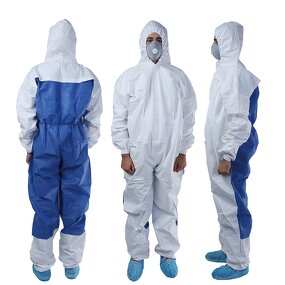 Disposable Coveralls Manufacturer - OEM Accepted Type 5 6 Anti Static SMS Back Reinforced Microporous