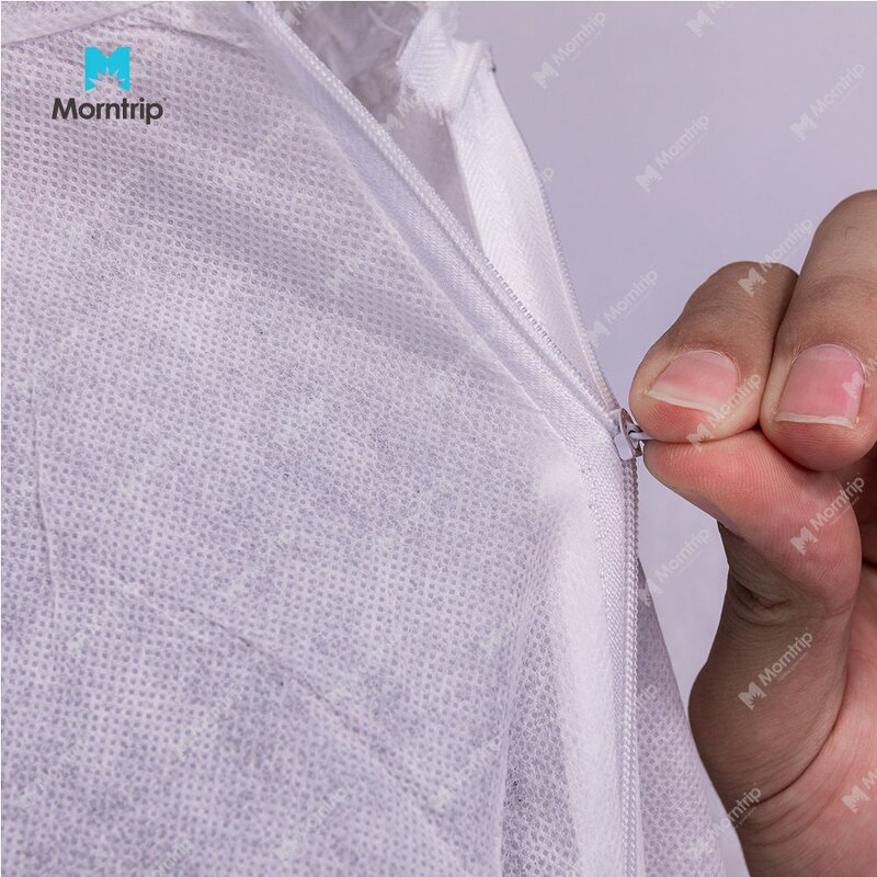 Disposable Coverall Manufacturer - CE ISO Type 5 6 Breathable Oil Field Chemical Resistant Nonwoven Hooded for Men