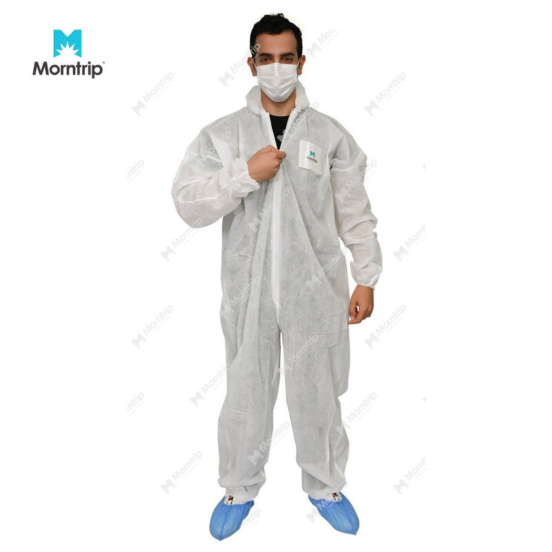 Disposable Coverall Manufacturer - CE ISO Type 5 6 Breathable Oil Field Chemical Resistant Nonwoven Hooded for Men