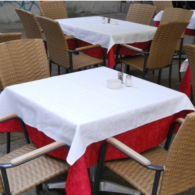 Disposable Table Cover Manufacturer - 1m Restaurant Usage OEM Nonwoven 45 Gsm Various Colors