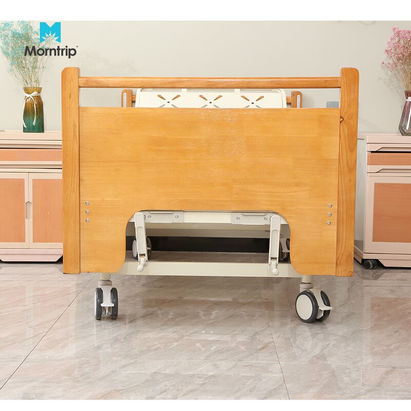 Hospital Medical Nursing Bed Manufacturer - Homecare Furniture Fowler's Position Wood Material Two Function