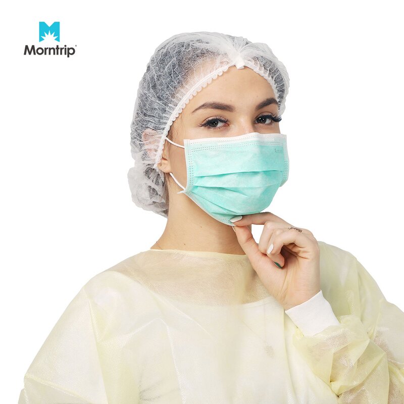 Disposable Isolation Gown Manufacturer - Inventory Sale Yellow 42gsm PP+PE 139x139cm with Knitted Cuff