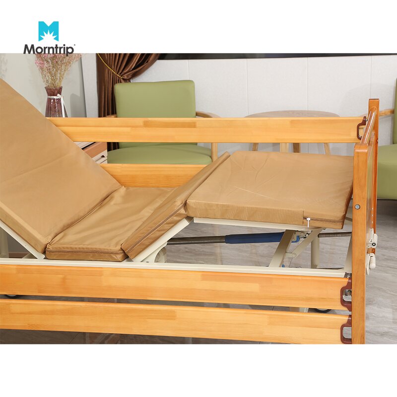 Hospital Medical Nursing Bed Manufacturer - Homecare Furniture Fowler's Position Wood Material Two Function