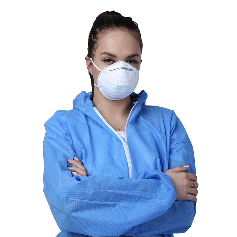 FFP2 Respirator Manufacturer - Custom Disposable Anti-Fog Half Face with Earloop Valve with EN149 for Dust