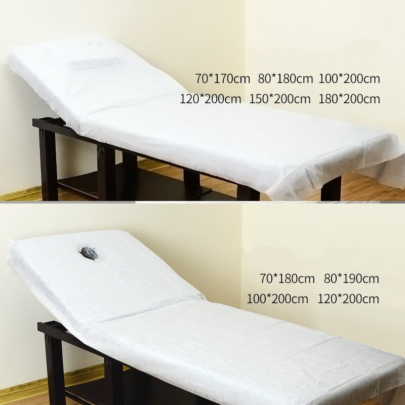 Disposable Bed Sheet Manufacturer - Beauty Salon Waterproof SMS for Lazy Spa Cover Non Woven Fabric with Hole