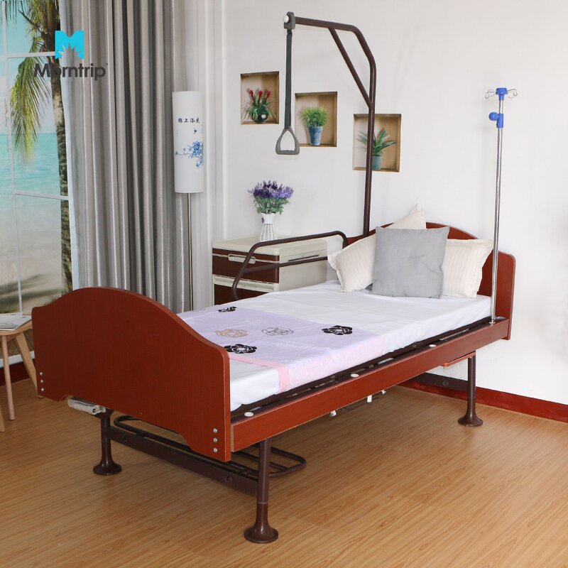 Medical Hospital Bed Manufacturer - Factory Direct Wooden for Nursing Home Patient Recovery Back Lift Fowler