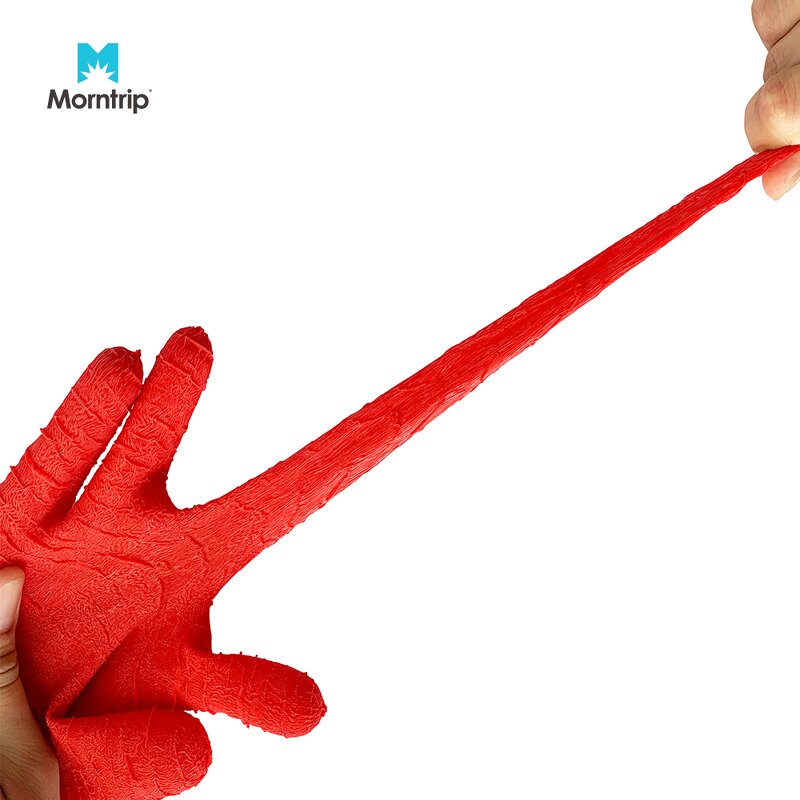 Rubber Work Gloves Manufacturer - High Quality Wholesale Price Custom Logo EN388 Certified Red with Latex-Coated