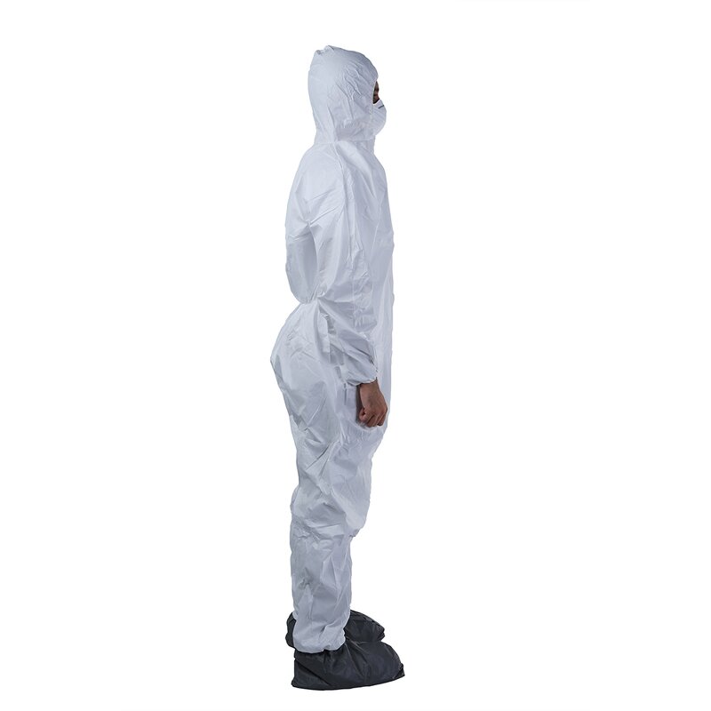 Disposable Coveralls Manufacturer - Custom Logo White Type 4 5 6 Microporous Waterproof Chemical Resistant with CE ISO