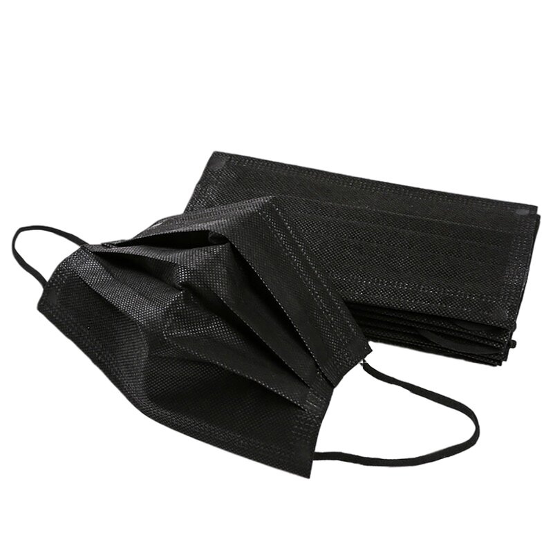 Disposable Medical Face Mask Manufacturer - Colorful for Adults for Personal Care Black Color EN14683