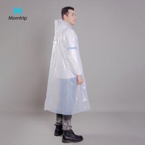 Plastic Rainwear Manufacturer - Hoods Sleeves Reusable Rain Gear Jacket Lightweight Outdoor Poncho Waterproof
