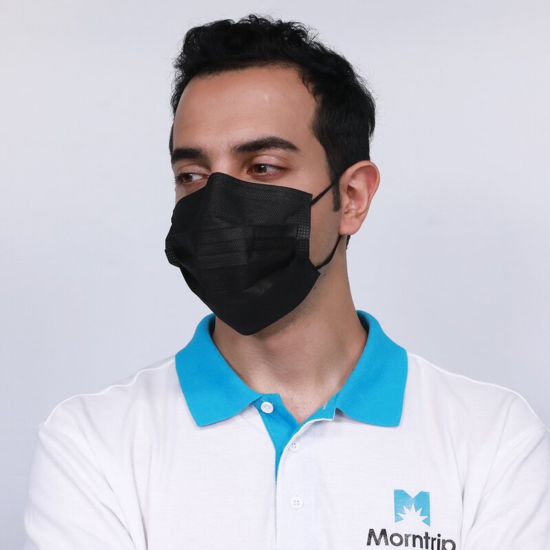 Disposable Medical Face Mask Manufacturer - Colorful for Adults for Personal Care Black Color EN14683