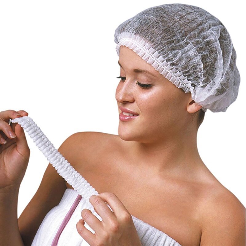 Disposable Hairnet Manufacturer - Food Industry Mesh Spunbond Bouffant PP Nonwoven Isolation Elastic Dustproof Mob Cap