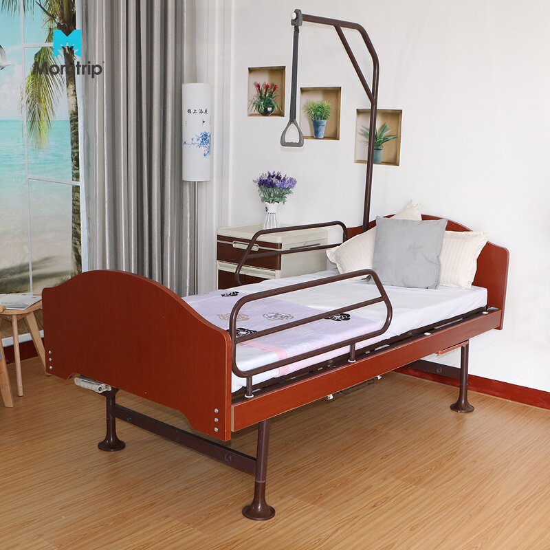 Medical Hospital Bed Manufacturer - Factory Direct Wooden for Nursing Home Patient Recovery Back Lift Fowler