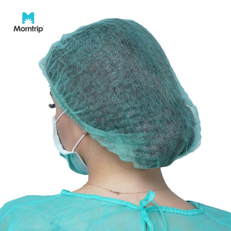Disposable Bouffant Caps Manufacturer - Custom Hair Net Elastic Dust Cap for Medical Spa Salon