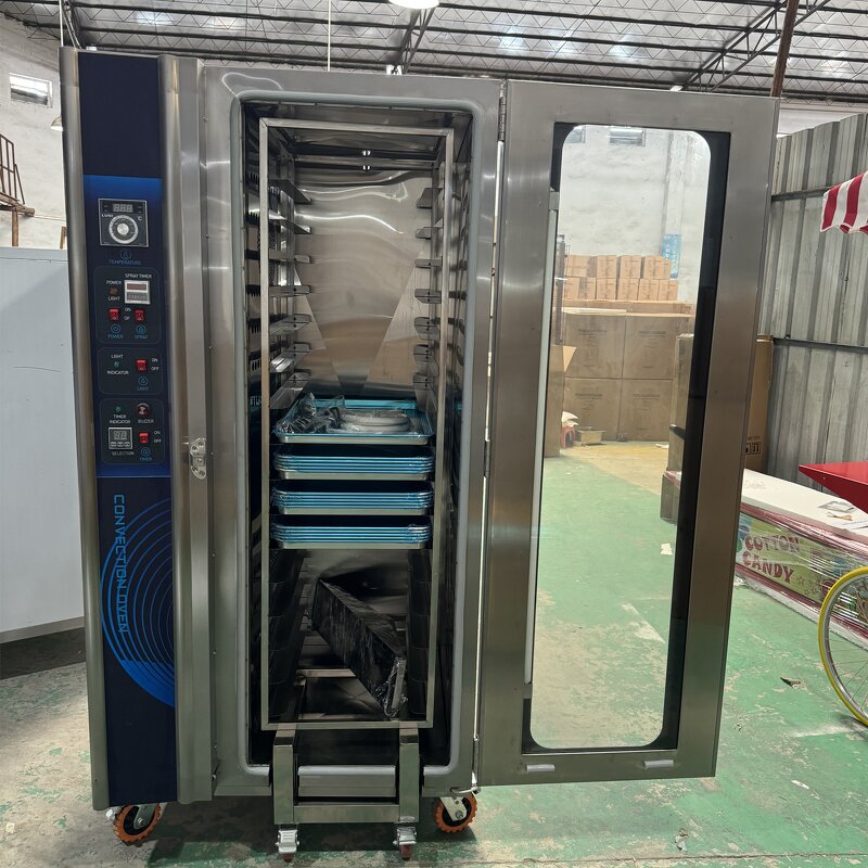 Hot Air Oven Manufacturer - 5 Trays 10 Commercial with Spray Gas for Cake Bread Pizza