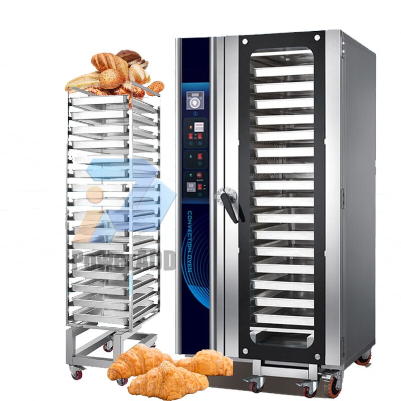 Hot Air Oven Manufacturer - 5 Trays 10 Commercial with Spray Gas for Cake Bread Pizza
