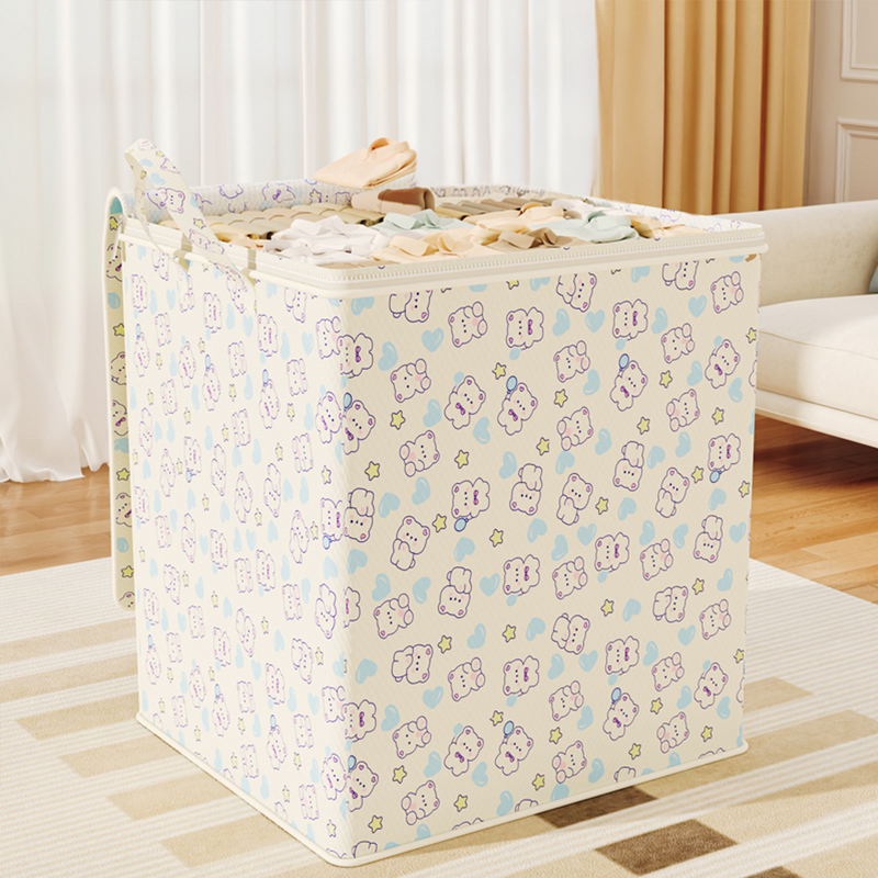 Foldable Toy Storage Basket Manufacturer - Wholesale Kids Squared Wardrobe Desktop Waterproof Makeup Organizer Laundry