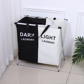 Oxford Fabric Laundry Hamper Manufacturer - Single-Tier Foldable Clothing Basket Lid Modern Household Cleaning Tools for Dirty Clothes