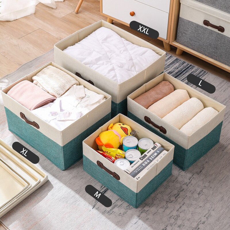 Foldable Storage Box Manufacturer - Modern Fashion Home Wardrobe Organizer for Fabric Shirts Jeans Underwear Socks Stylish