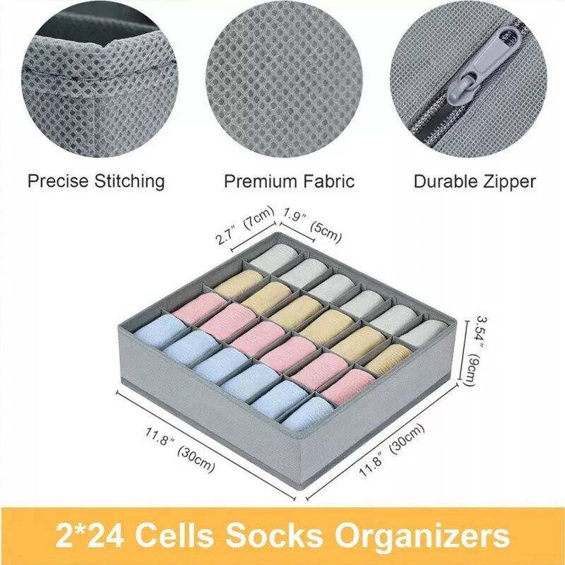 Non-Woven Foldable Organizer Manufacturer - Drawer for Bra Underwear and Socks Storage Closet Systems
