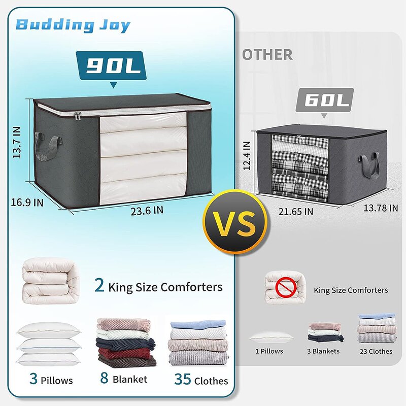 Non-Woven Storage Bags Manufacturer - Home Foldable with Clear Window Closet Clothes Organizer