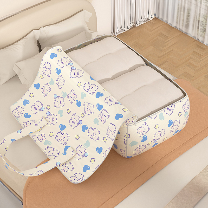 Quilt Storage Bag Manufacturer - Fabric for Travel Clothes Foldable Clothes Visual Organizer