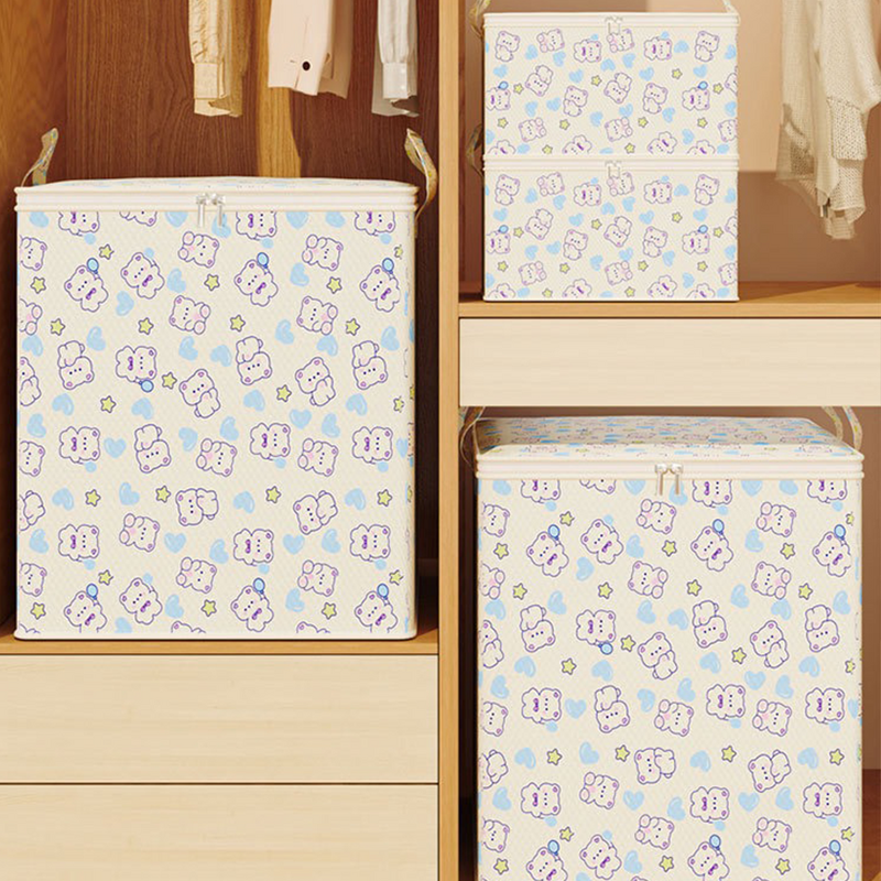 Foldable Toy Storage Basket Manufacturer - Wholesale Kids Squared Wardrobe Desktop Waterproof Makeup Organizer Laundry