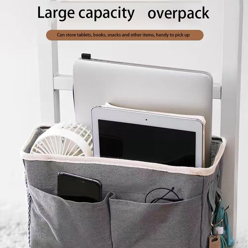 Mini Hanging Storage Bag Manufacturer - Bedside Storage Organizer Toy Box With Angle Hook and Pocket
