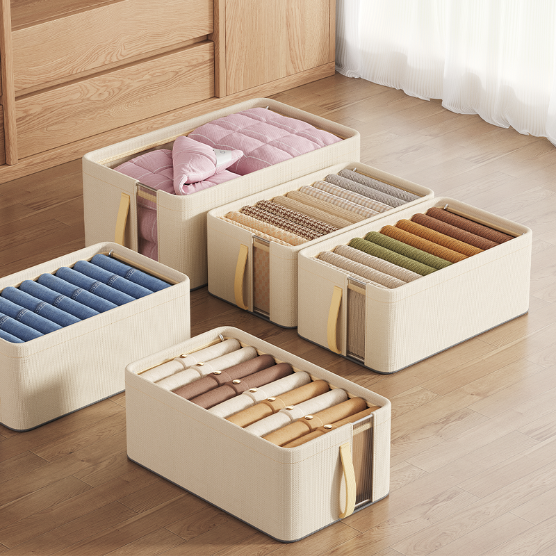 Collapsible Storage Box Manufacturer - Wholesale Custom High Quality Large Handle Foldable Cabinet Drawer for Clothing Organization Versatile