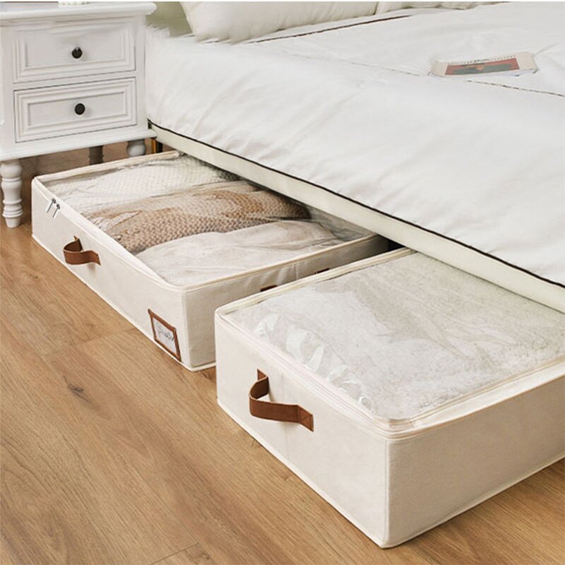 Underbed Storage Box Manufacturer - Fabric Portable Wardrobes Clothes Organizer Oxford Cloth Wardrobe Organizer Bag