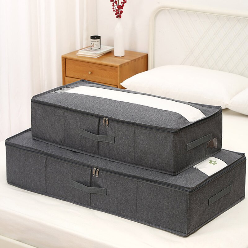 Stackable Storage Boxes Manufacturer - Foldable Bed Containers for Household Clothes Cationic Bags for Organization Space Saving