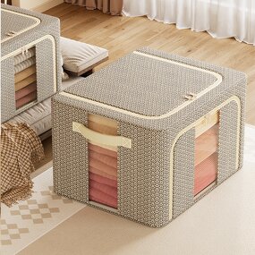 Child Storage Box Manufacturer - Closet Color Steel Frame Support Bedroom Wardrobe Organizer for Comforter Clothes Household Use