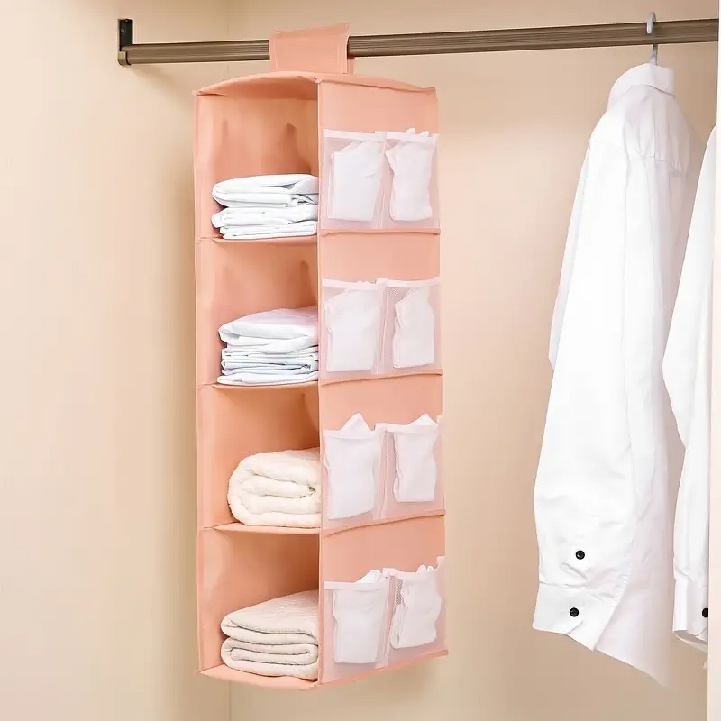 Non-Woven Wardrobe Storage Bag Manufacturer - Multi-Layer Folding Washable Hanging Bra Underwear Socks Clothes Organizer