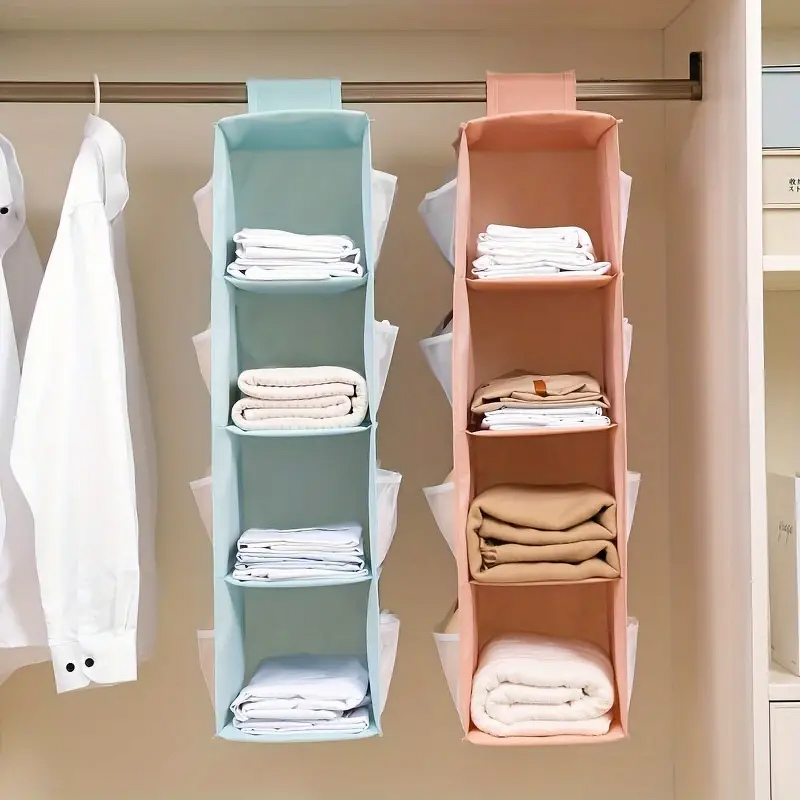 Non-Woven Wardrobe Storage Bag Manufacturer - Multi-Layer Folding Washable Hanging Bra Underwear Socks Clothes Organizer