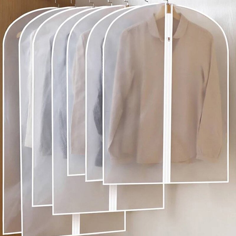PEVA Garment Bag Manufacturer - Hot Dustcover for Closet Clothes Storage Transparent Dustproof Suit for Garment Storage