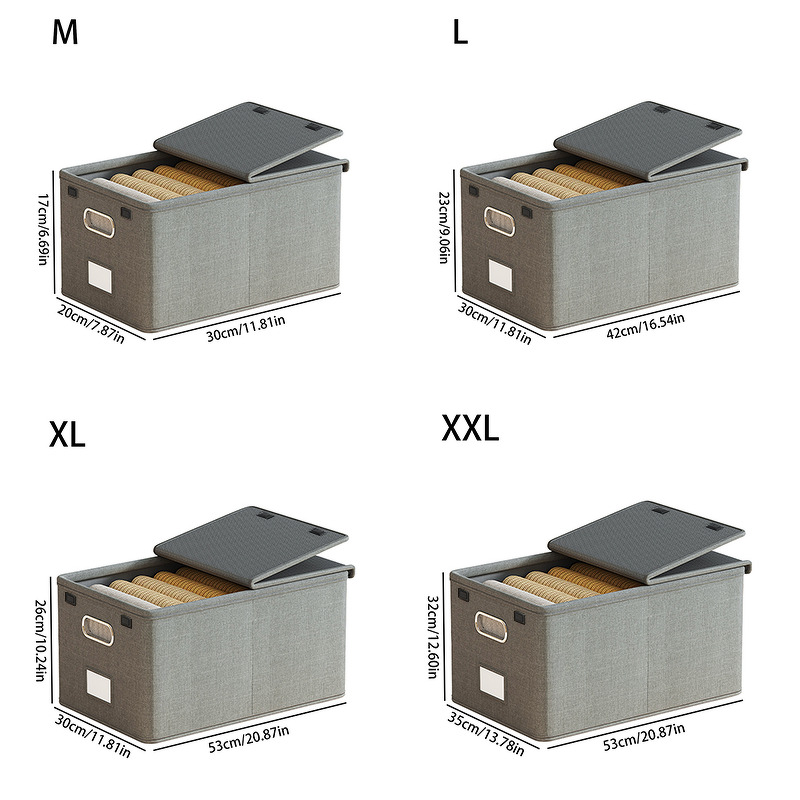 Fabric Cube Storage Bin Manufacturer - Modern Fashionable Large Capacity Foldable New Generation Fastener Lids for Clothing Organization