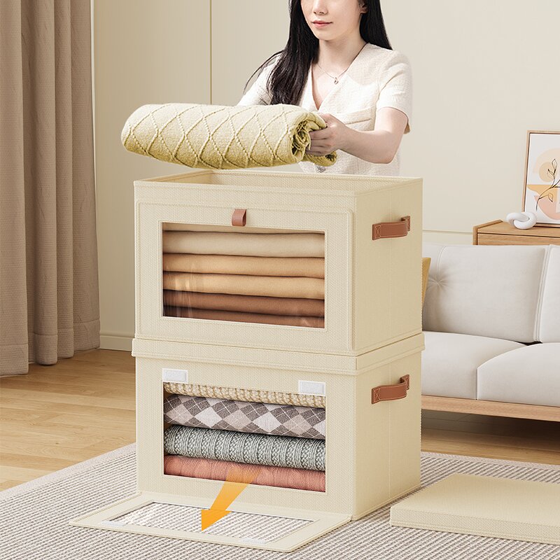 Oxford Fabric Storage Box Manufacturer - Hot Selling New Visible Modern Simplicity Household Large Capacity